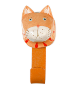 Holzkleiderhaken Katze (klein)