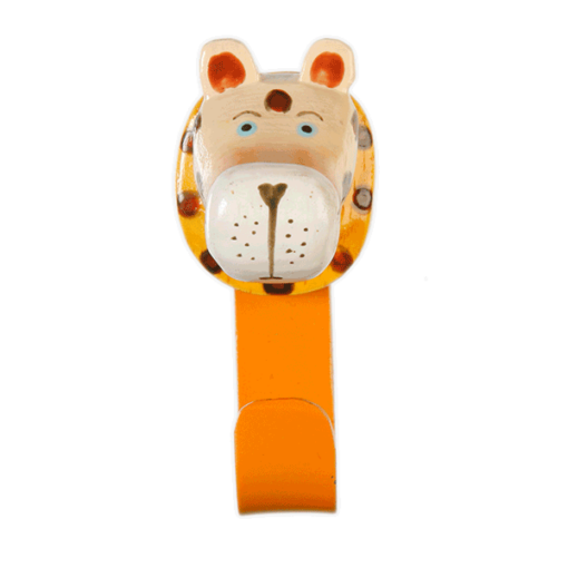 Holzkleiderhaken Leopard (klein)