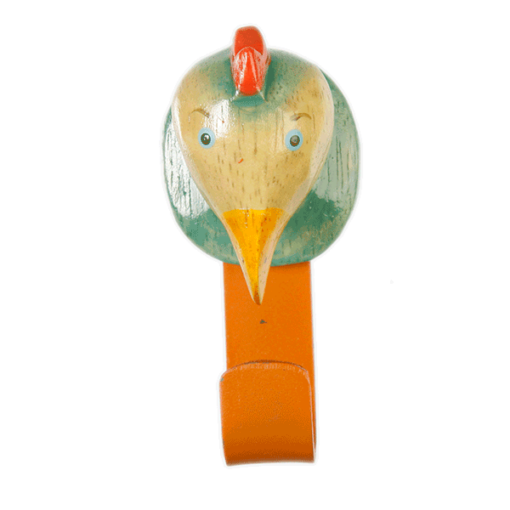 Holzkleiderhaken Papagei (klein)